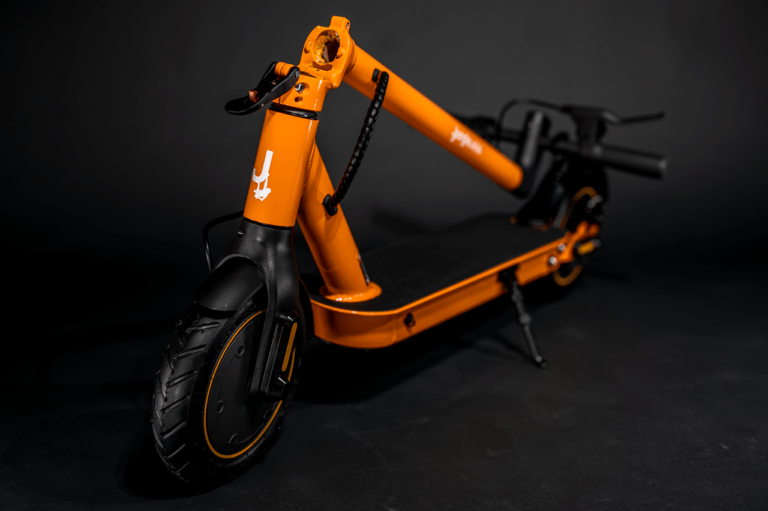 electric jungle one e-scooter in orange